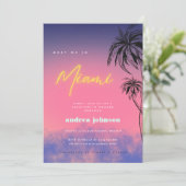 Invitation Retrouvez-moi à Miami | Week-end d'enterrement de  (Debout devant)