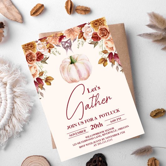 Invitation Retrouvons les fêtes du Dîner d'action de grâce