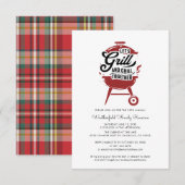 Invitation Réunion annuelle de la famille Plaid BBQ Party d'é (Devant / Derrière)