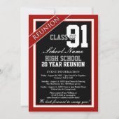 Invitation Réunion classique au lycée (Devant)