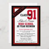Invitation Réunion classique au lycée (Devant / Derrière)