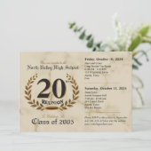 Invitation Réunion classique du 20ème lycée - événement de de (Debout devant)