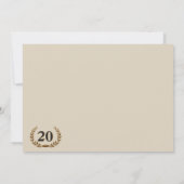 Invitation Réunion classique du 20ème lycée - événement de de (Dos)