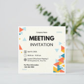 Invitation Réunion d'affaires (Debout devant)