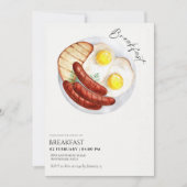 Invitation Réunion d'affaires chic petit-déjeuner (Devant)