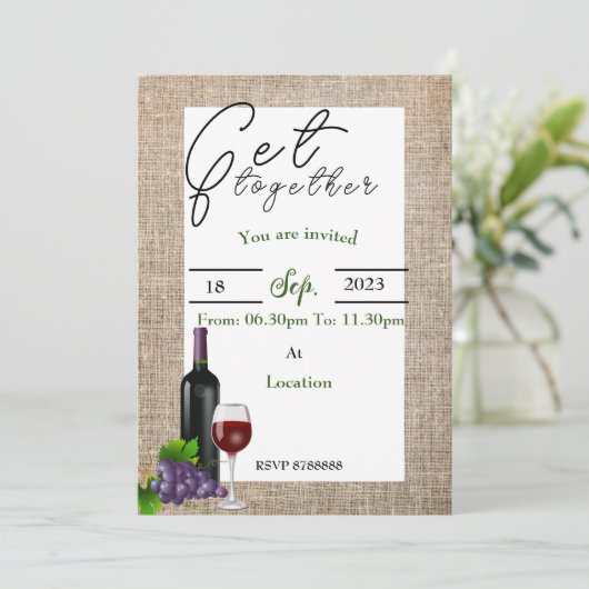 Invitation réunion d'amis (Debout devant)