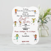 Invitation Réunion d'amis (Debout devant)