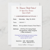 Invitation Réunion de 50 ans (Dos)