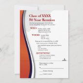 Invitation Réunion de 50 ans (Dos)