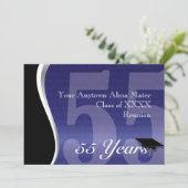 Invitation Réunion de classe 55 ans personnalisable (Debout devant)