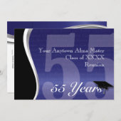 Invitation Réunion de classe 55 ans personnalisable (Devant / Derrière)