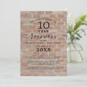 Invitation Réunion de classe chaque année Brick (Debout devant)