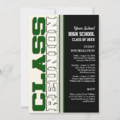 Invitation Réunion de classe personnalisable (Devant)