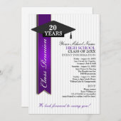 Invitation Réunion de classe secondaire (Devant / Derrière)