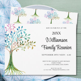 Invitation Réunion de famille arbre généalogique