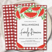 Invitation Réunion de famille aux pastèques d'été