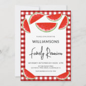 Invitation Réunion de famille aux pastèques d'été (Devant)