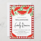 Invitation Réunion de famille aux pastèques d'été (Devant)
