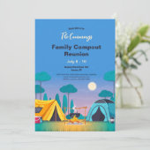 Invitation Réunion de famille Camping (Debout devant)