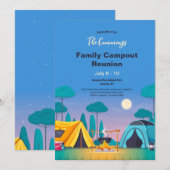 Invitation Réunion de famille Camping (Devant / Derrière)