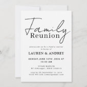 Invitation Réunion de famille de la génération moderne script (Devant)