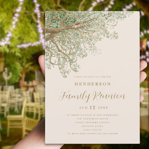 Invitation Réunion de famille de l'arbre à l'aquarelle