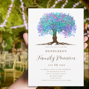Invitation Réunion de famille de l'arbre généalogique