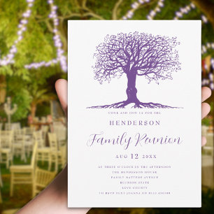 Invitation Réunion de famille de l'arbre généalogique