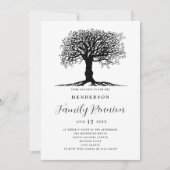 Invitation Réunion de famille de l'arbre généalogique (Devant)