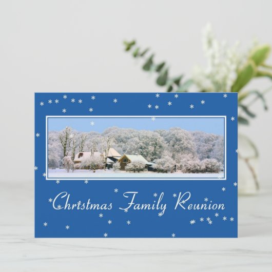 Invitation Réunion de famille de Noël (Debout devant)