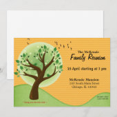 Invitation Réunion de famille de printemps (Devant / Derrière)