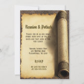 Invitation Réunion de famille - Défilement de l'arbre de fami (Dos)