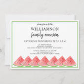 Invitation Réunion de famille d'été de pastèque (Devant)