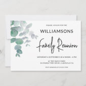 Invitation Réunion de famille Eucalyptus (Devant)