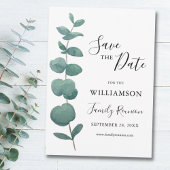 Invitation Réunion de famille Eucalyptus Enregistrer la date
