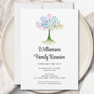 Invitation Réunion de famille moderne