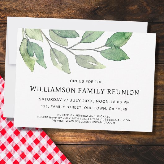 Invitation Réunion de famille moderne
