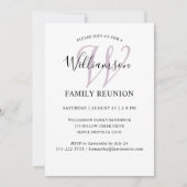 Invitation Réunion de famille Monogramme Simple (Devant)
