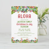 Invitation Réunion de famille Noël Tropical de Juillet (Debout devant)