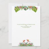 Invitation Réunion de famille Noël Tropical de Juillet (Dos)