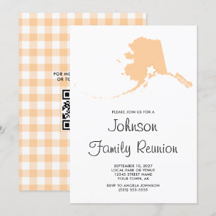 Invitation Réunion de famille Peach Alaska