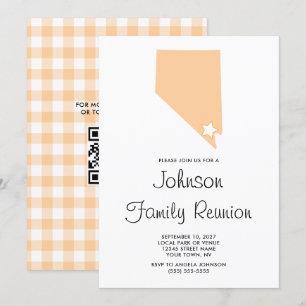 Invitation Réunion de famille Peach Nevada