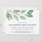Invitation Réunion de famille rustique (Devant)