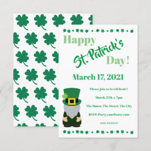 Invitation Réunion de fête de la Saint-Patrick