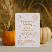 Invitation Réunion de fête des amis de Thanksgiving minimalis