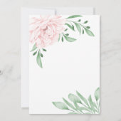 Invitation Réunion de feuillage Succulent Eucalyptus Rose (Dos)