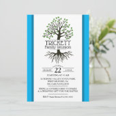Invitation Réunion de la famille des arbres Sky Blue (Debout devant)