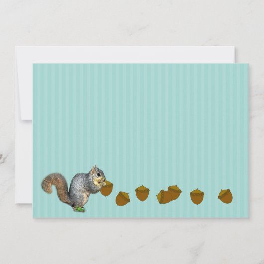 Invitation Réunion de la famille des écureuils (Dos)