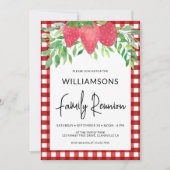 Invitation Réunion de la famille des fraises (Devant)