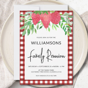 Invitation Réunion de la famille des fraises